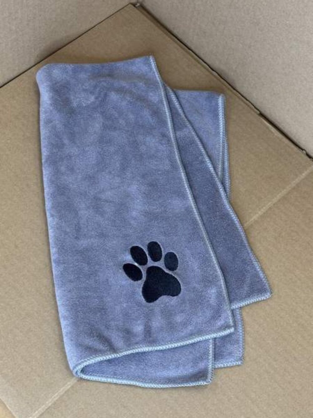 Microfiber Pet Drying Towel Medium (15.7 x 27.6in) Gray